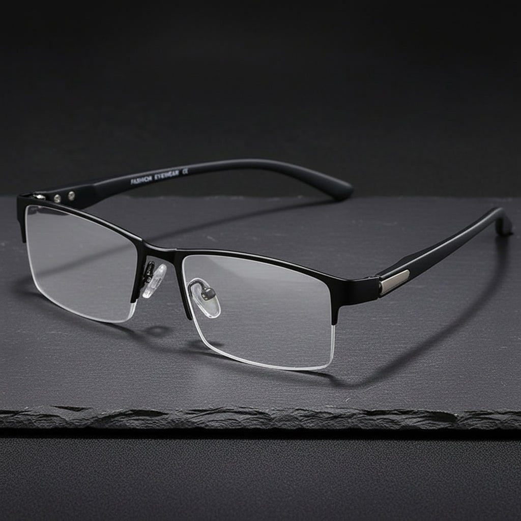 Óculos de leitura progressivos fotocromáticos armação de titânio filtro de luz azul