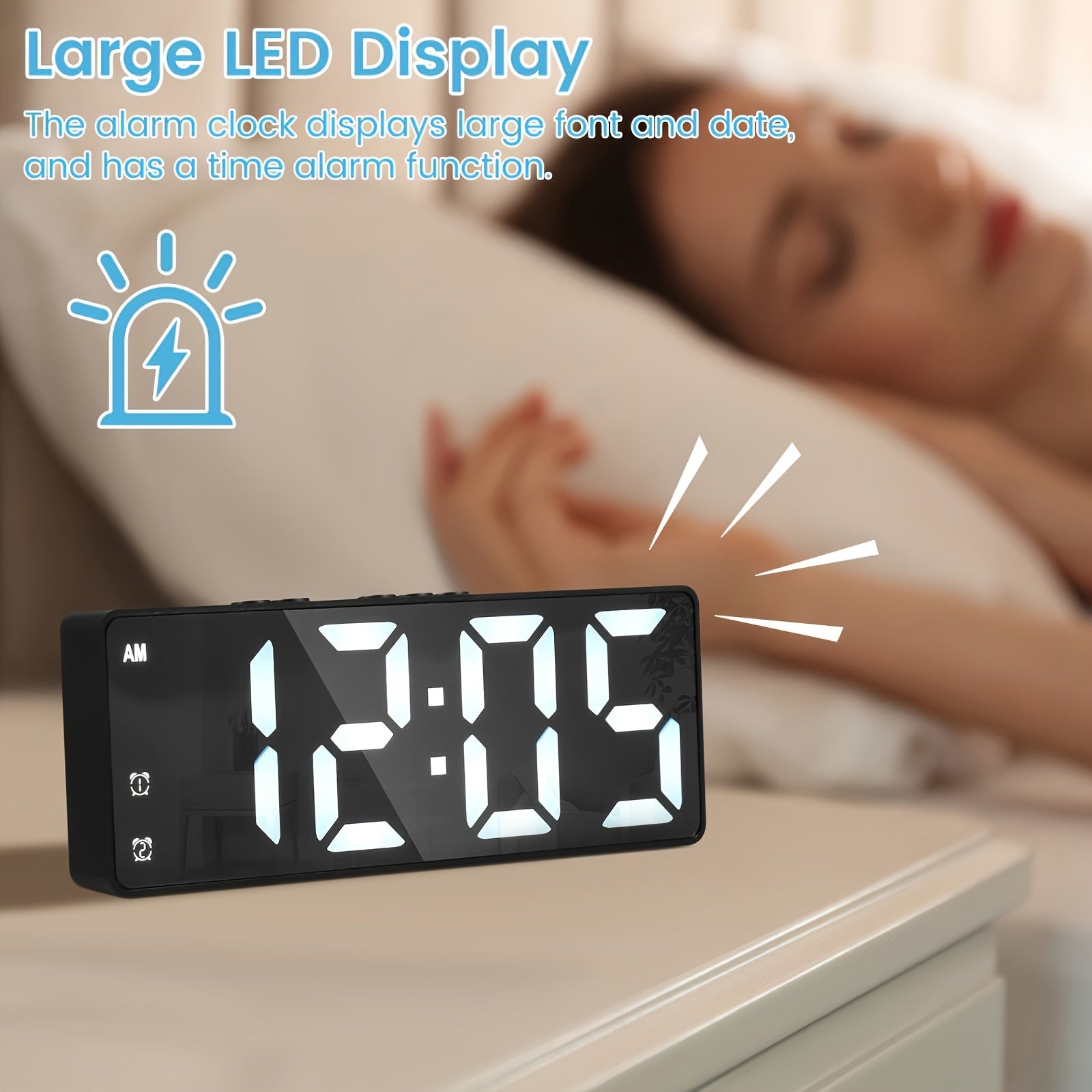 DigiGlow - Digitale Wekker met LED-scherm
