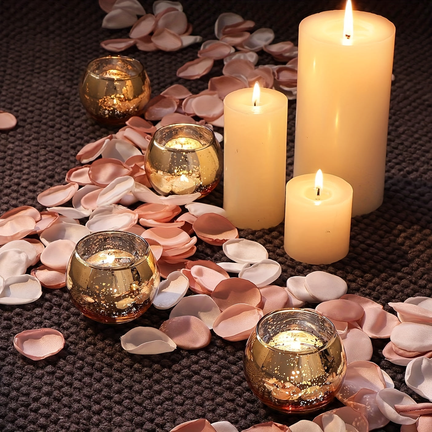 Transparent Glass Tealight Holders – 6/12 Pieces for Table and Wedding Decoration
