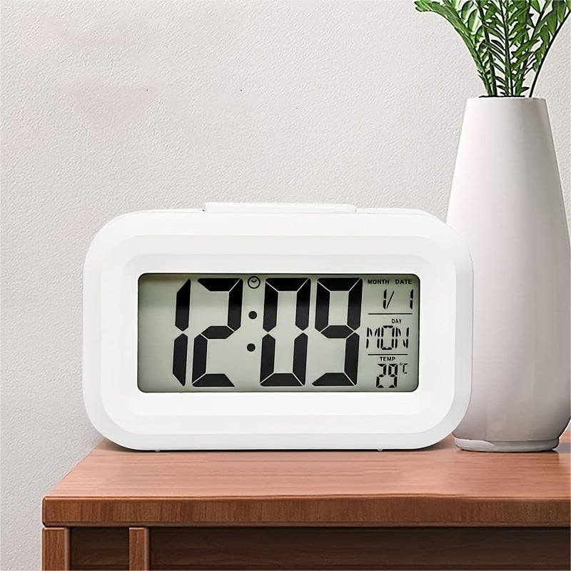 SmartAlarm - Mini LCD Wekker met Muziek en Temperatuurweergave