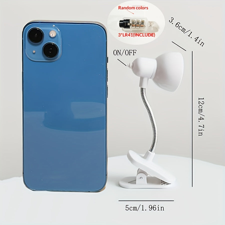 MiniGlow - Draagbare Clip-On Leeslamp met Drukknopbediening