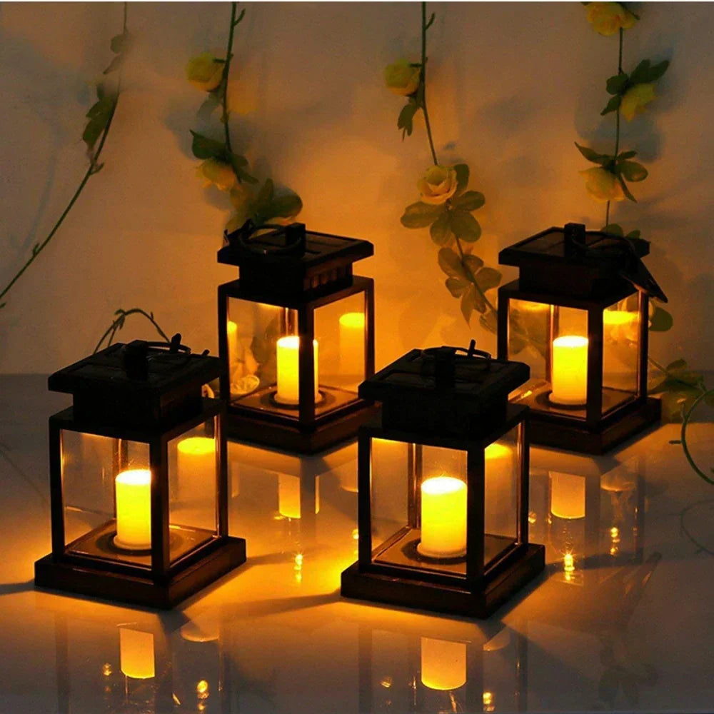 SolarGlow - Lanterna Solare LED per Giardino – Illuminazione Esterna Decorativa Resistente alle Intemperie