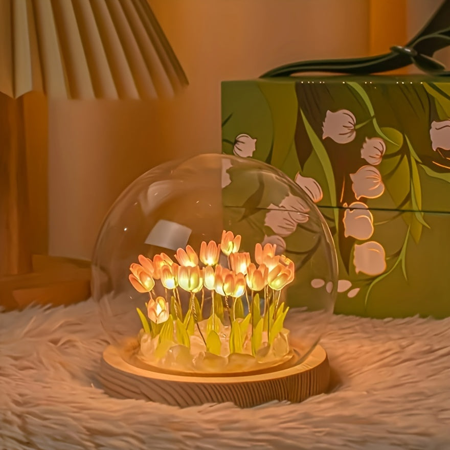 TulipGlow - Creatieve Tulpen Nachtlamp DIY Tafellamp voor Kamerdecoratie