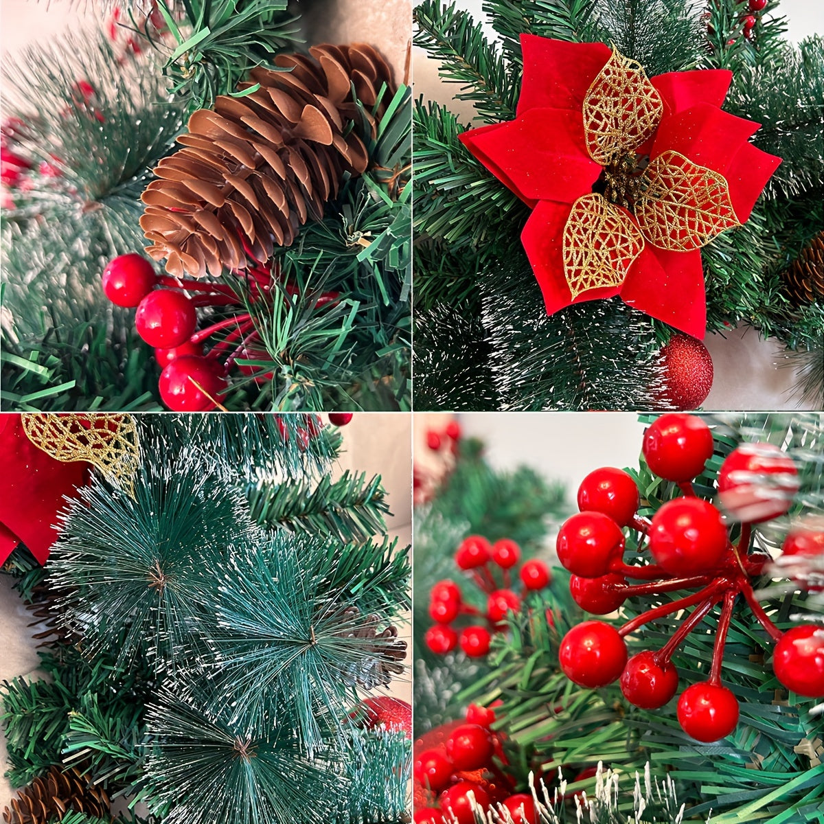 LuxeGarland - Kunstmatige Kerstslinger met LED-verlichting