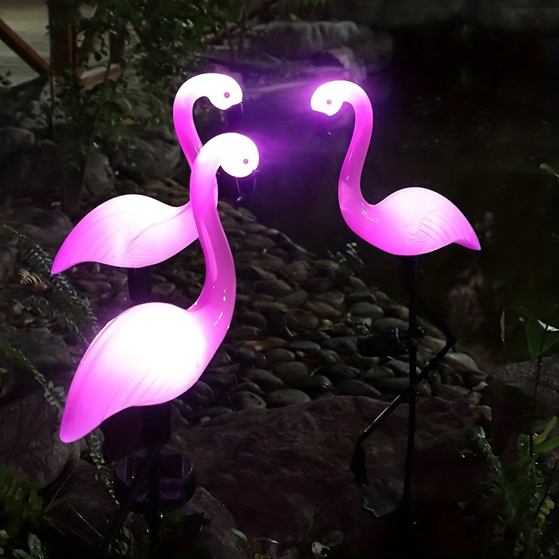 SolarFlamingo - Lampada da Giardino Fenicottero Rosa a Energia Solare, Illuminazione Decorativa per Esterni