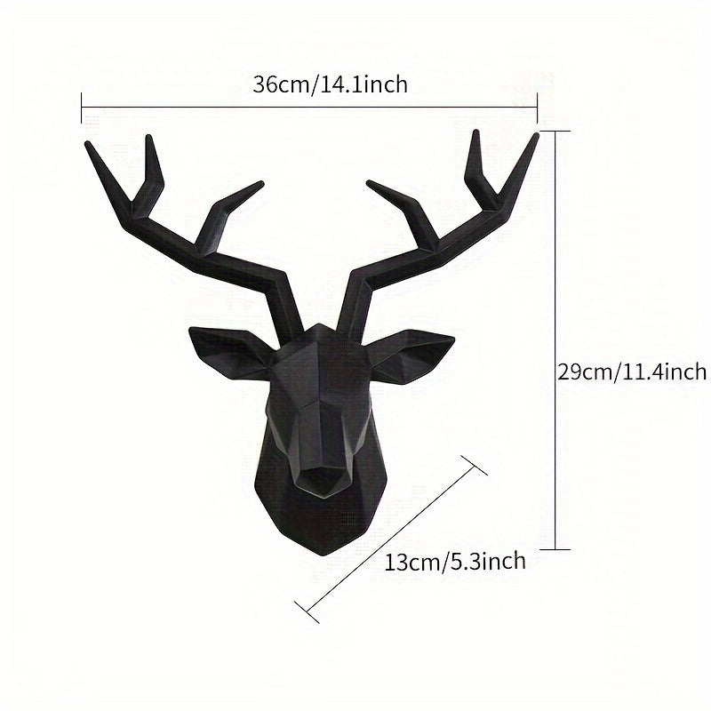 ArtHert - Geometrische Hertenkop Wandsculptuur