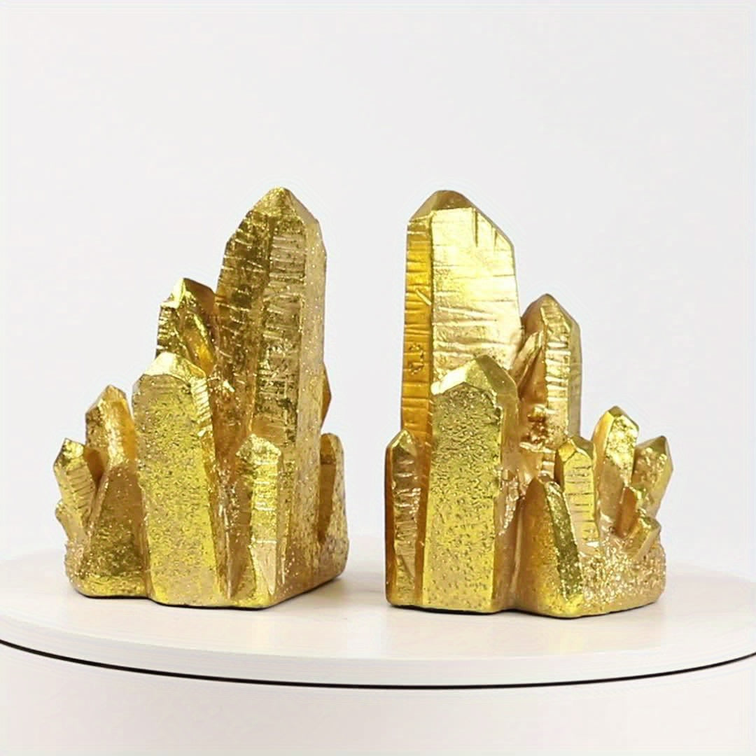 CrystalForm - Set di 2 Fermalibri in Resina Stile Vintage