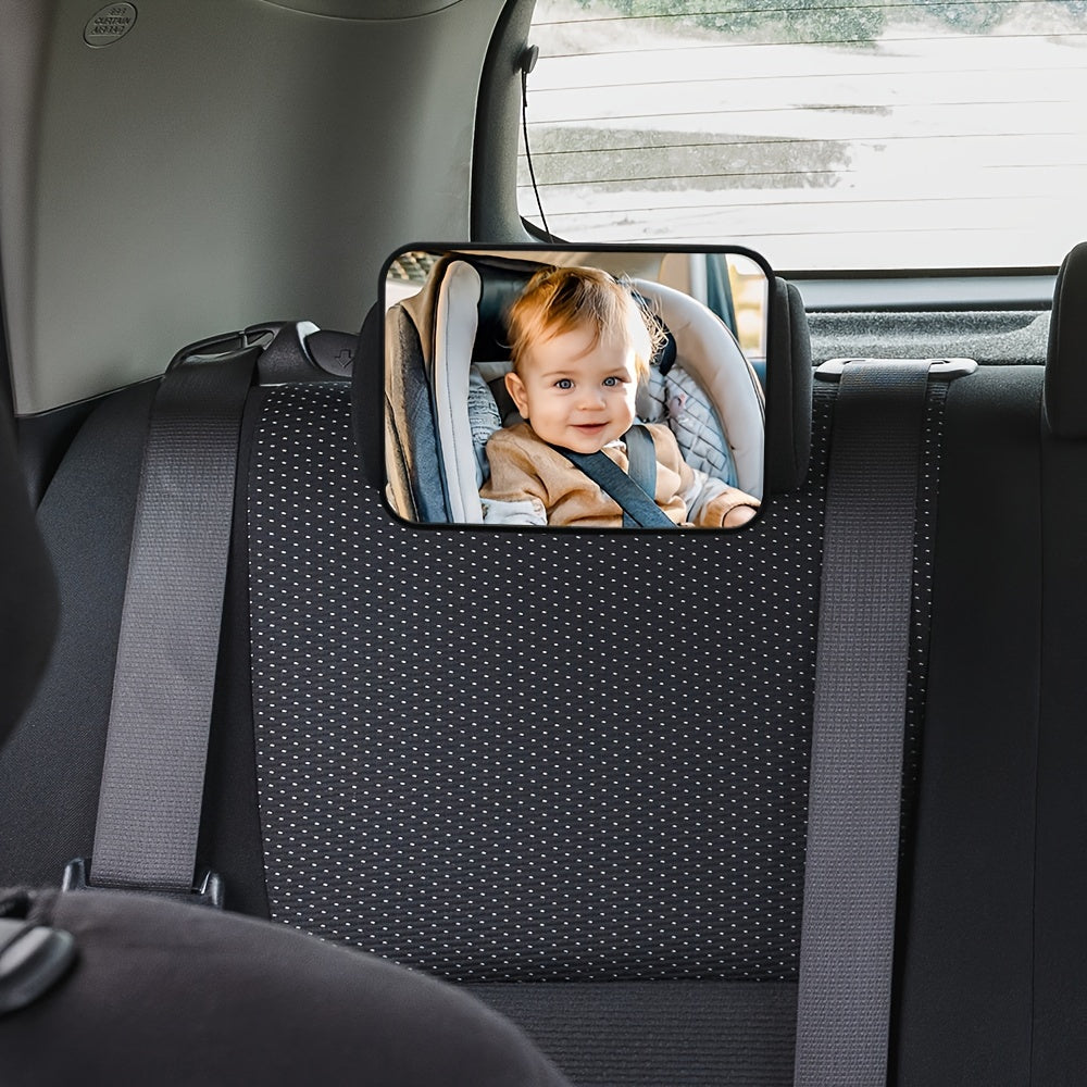 Crash Geteste en Gecertificeerde Breukvaste Autospiegel voor Achterwaarts Gerichte Baby's - Breed Zicht