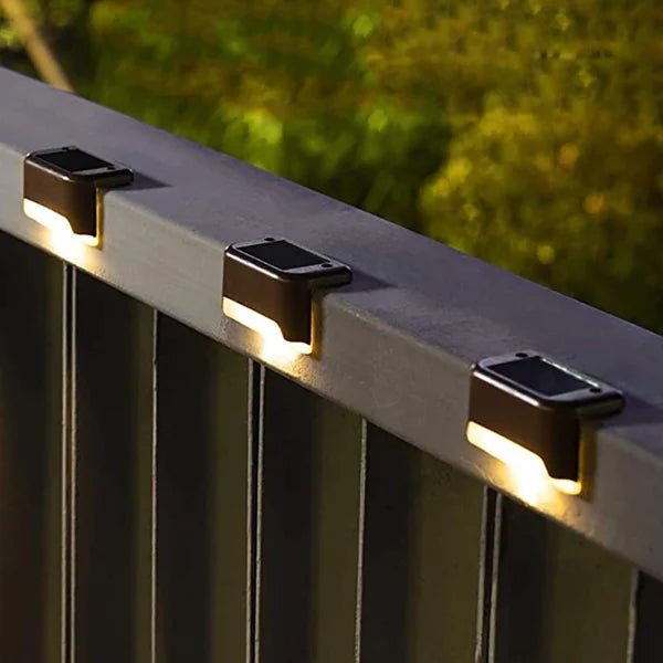 Iluminación de cubierta con energía solar para exteriores