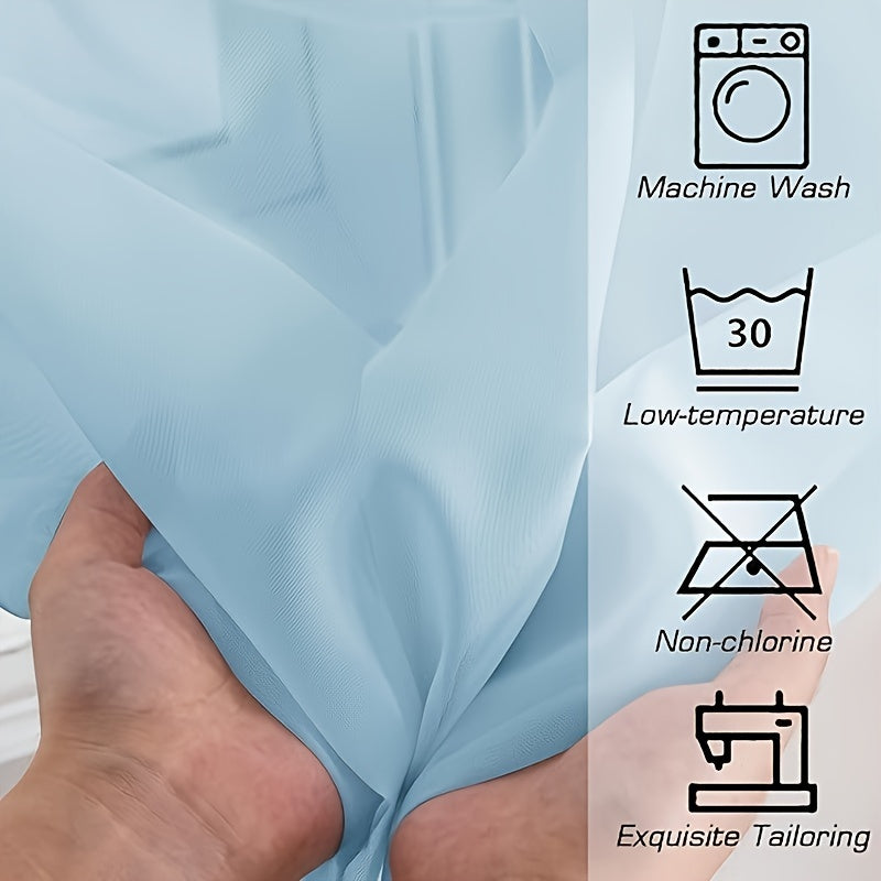 Semi-transparante Gordijnen - 2-pack Lichte en Ademend Polyester Gordijnen voor Slaapkamer en Terrasdeuren