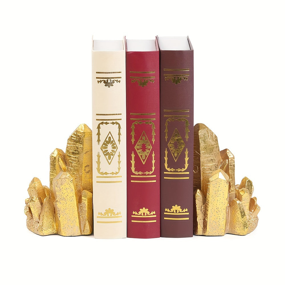 CrystalForm - Vintage Stijl Hars Boekensteunen Set van 2