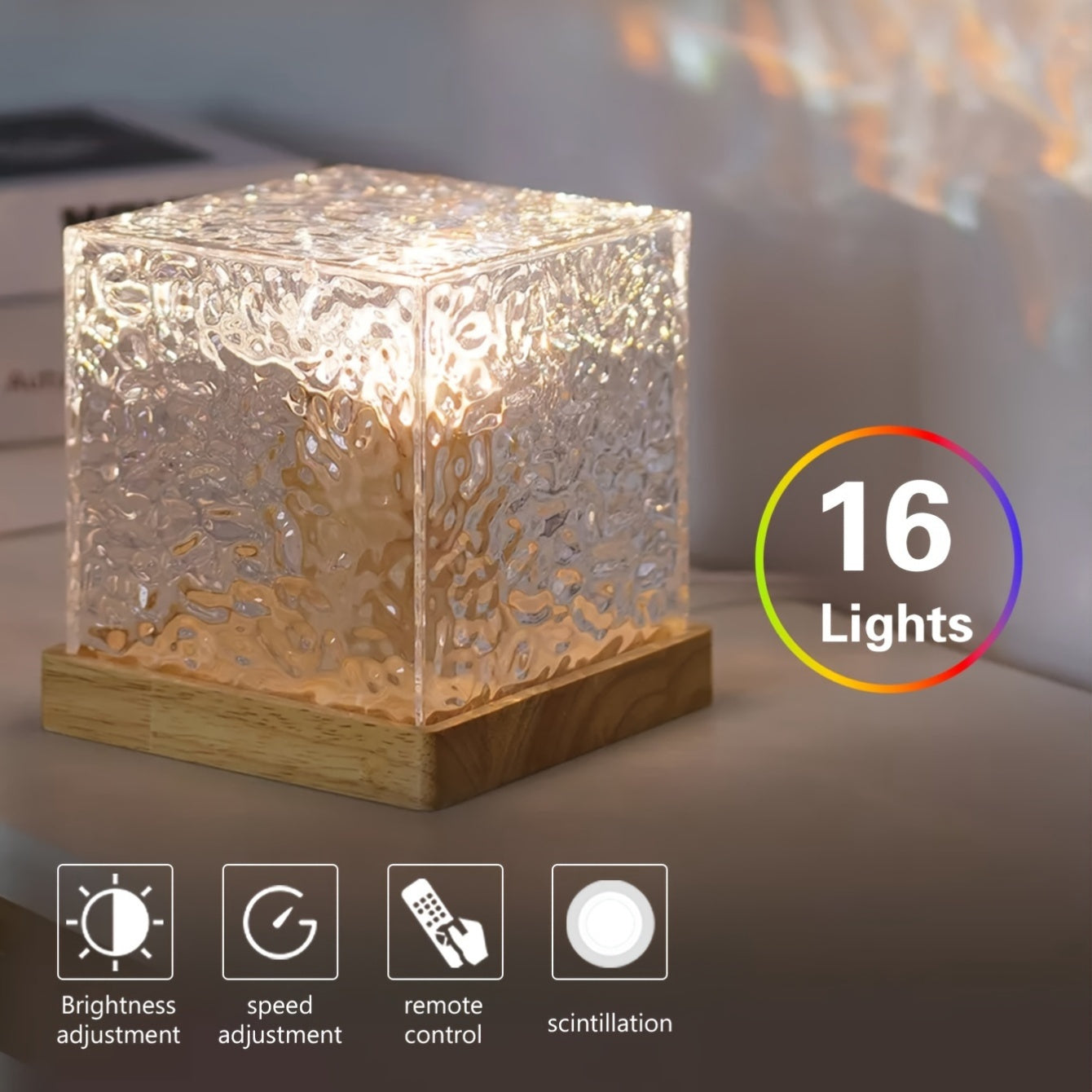 OceanWave - 16 Kleuren LED Nachtlamp met Golfeffect