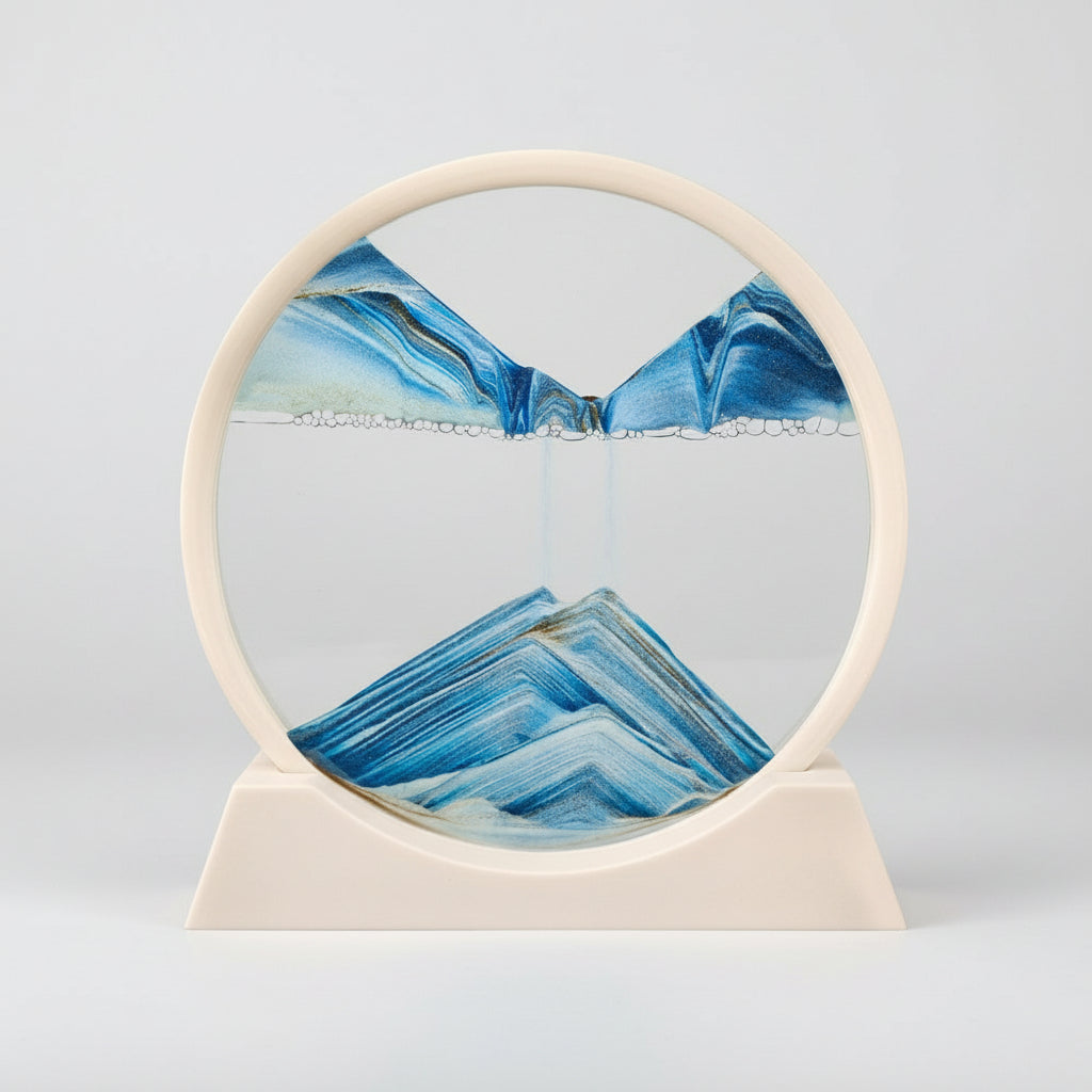 3D Moving Sand Art Glass Decor for Mindfulness and Relaxation 10
