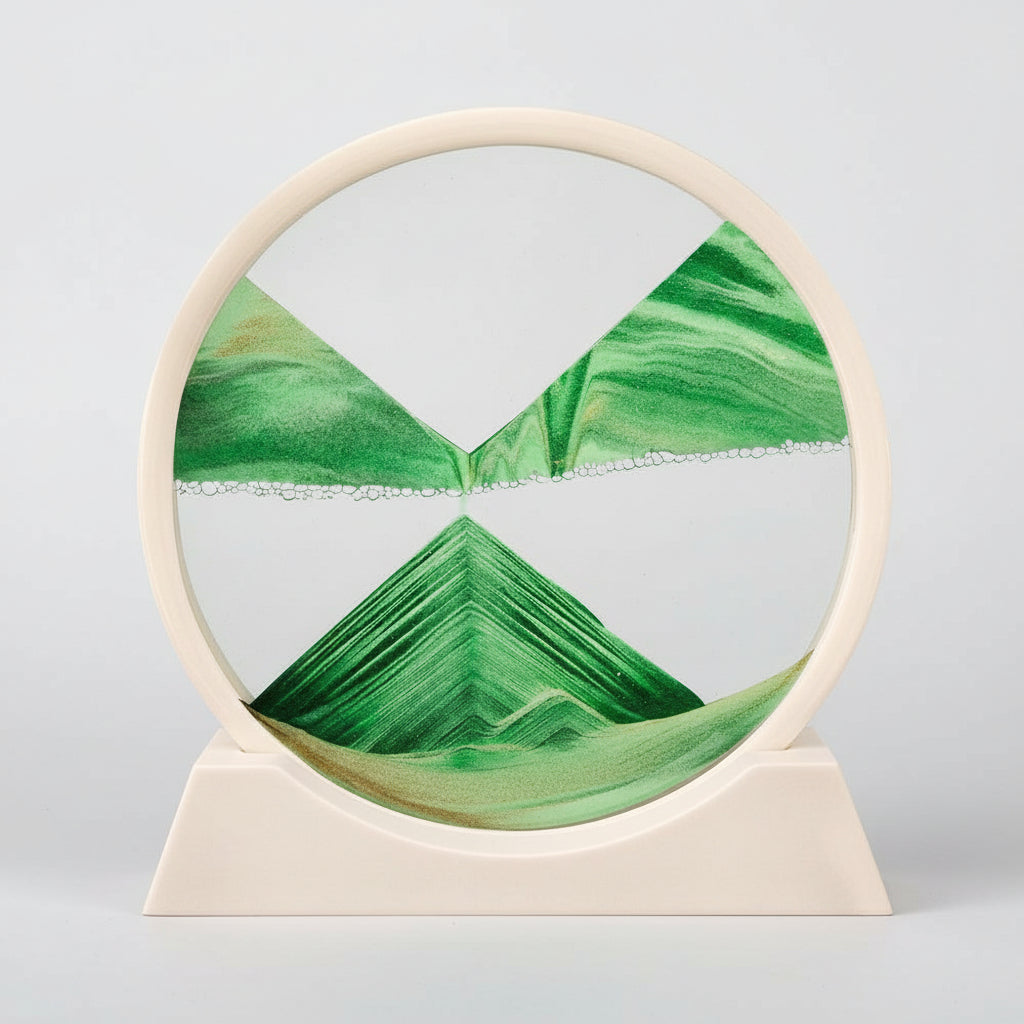 3D Moving Sand Art Glass Decor for Mindfulness and Relaxation 13