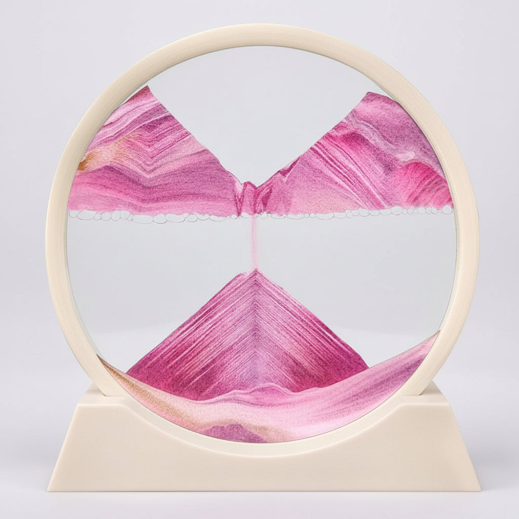 3D Moving Sand Art Glass Decor for Mindfulness and Relaxation 9