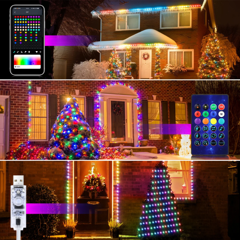 TwinkleGlow - Feestverlichting met RGBIC voor Kerst en Evenementen