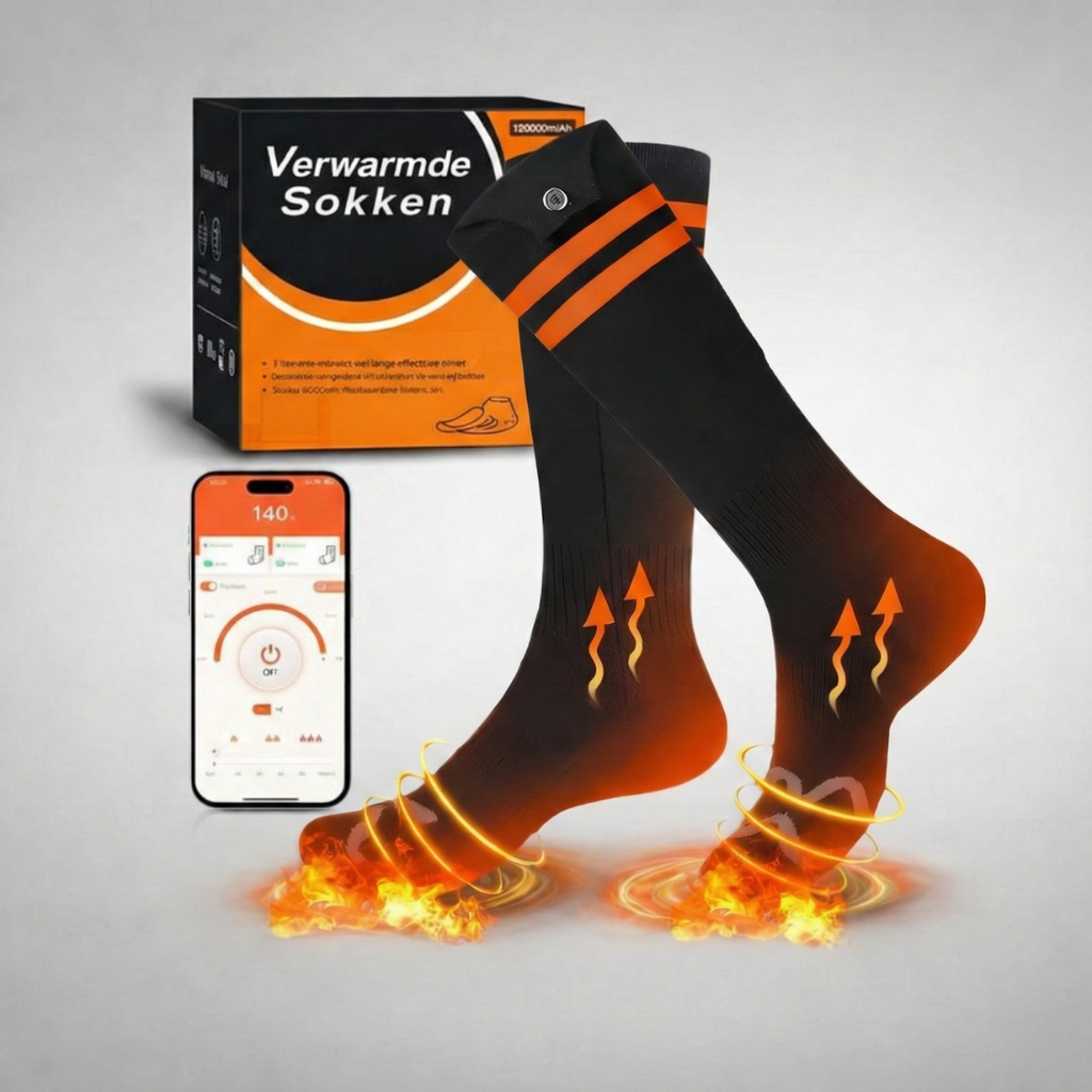 Aplicação para Meias Aquecidas Controlo com 4 Definições de Calor
