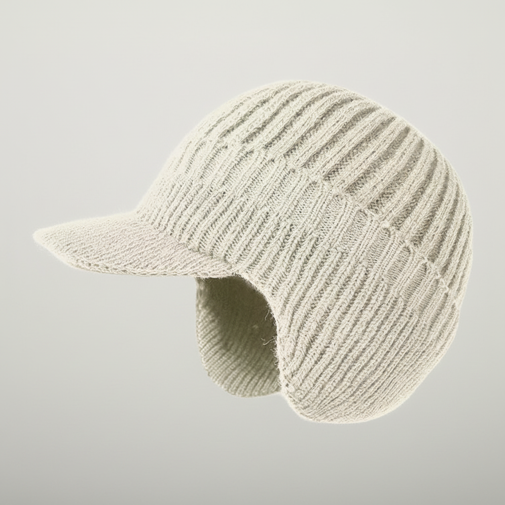 Muts Gebreide Beanie Klep Warm Winter Hoofddeksel