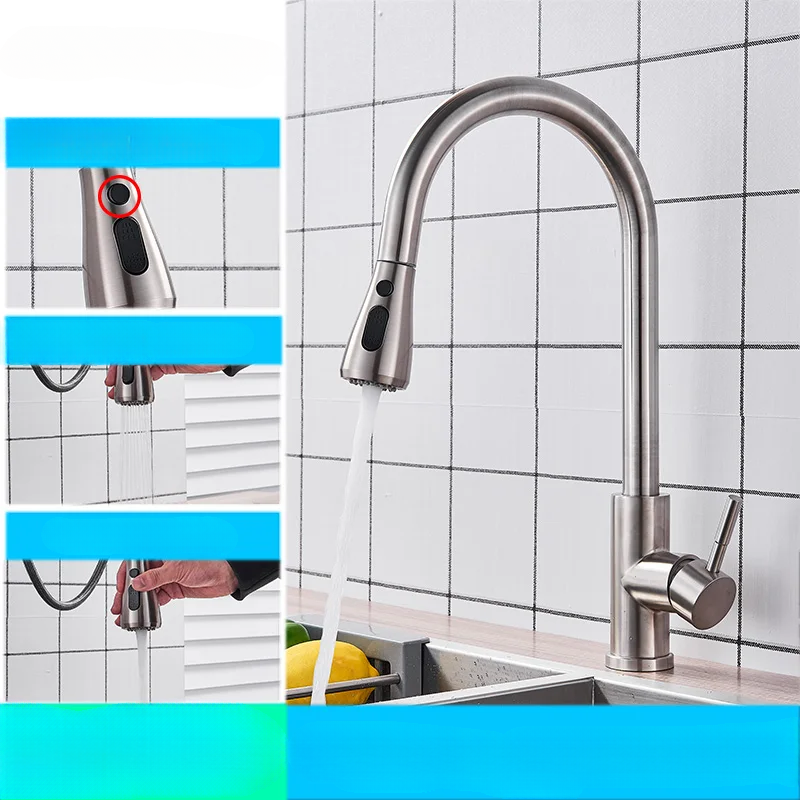 AquaFlex – Flexibele Keukenkraan met Uittrekbare Sproeikop