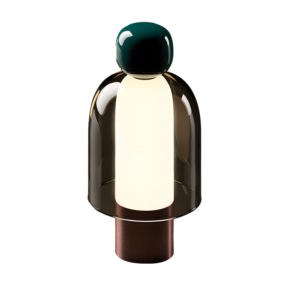 LumiGlass - Draadloze LED Tafellamp met Dimmer en Oplaadbare Batterij