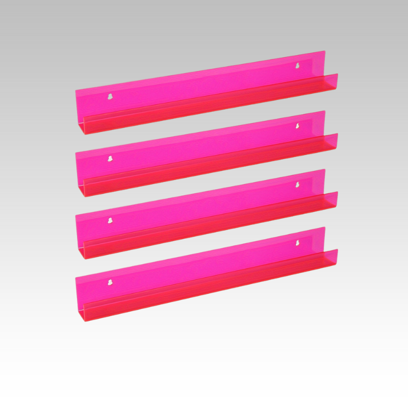 AcrylicClear - Zwevende Transparante Opbergplanken voor Slaapkamer, Woonkamer & Badkamer
