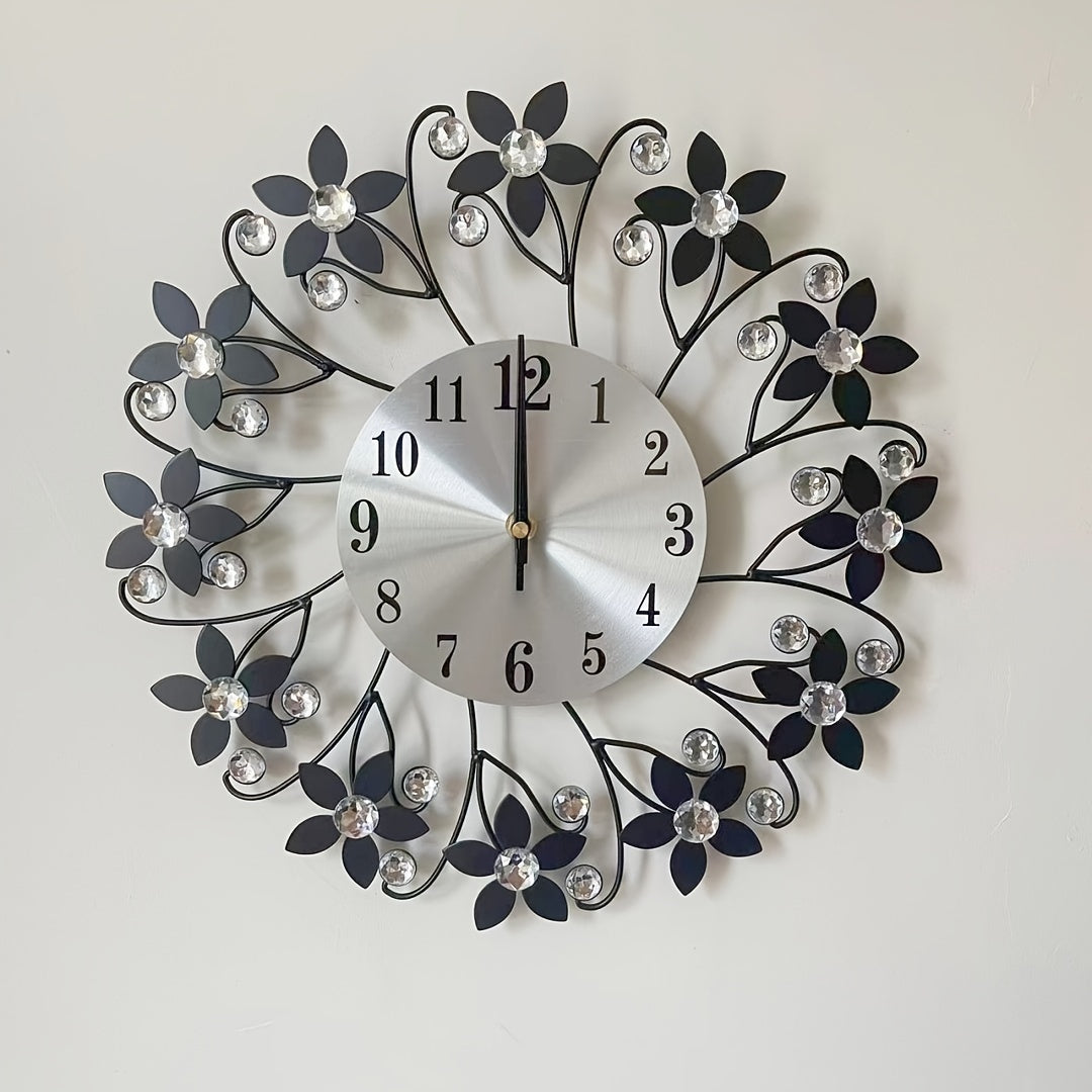 EleganceClock - Reloj de Pared Decorativo Silencioso de 14 Pulgadas