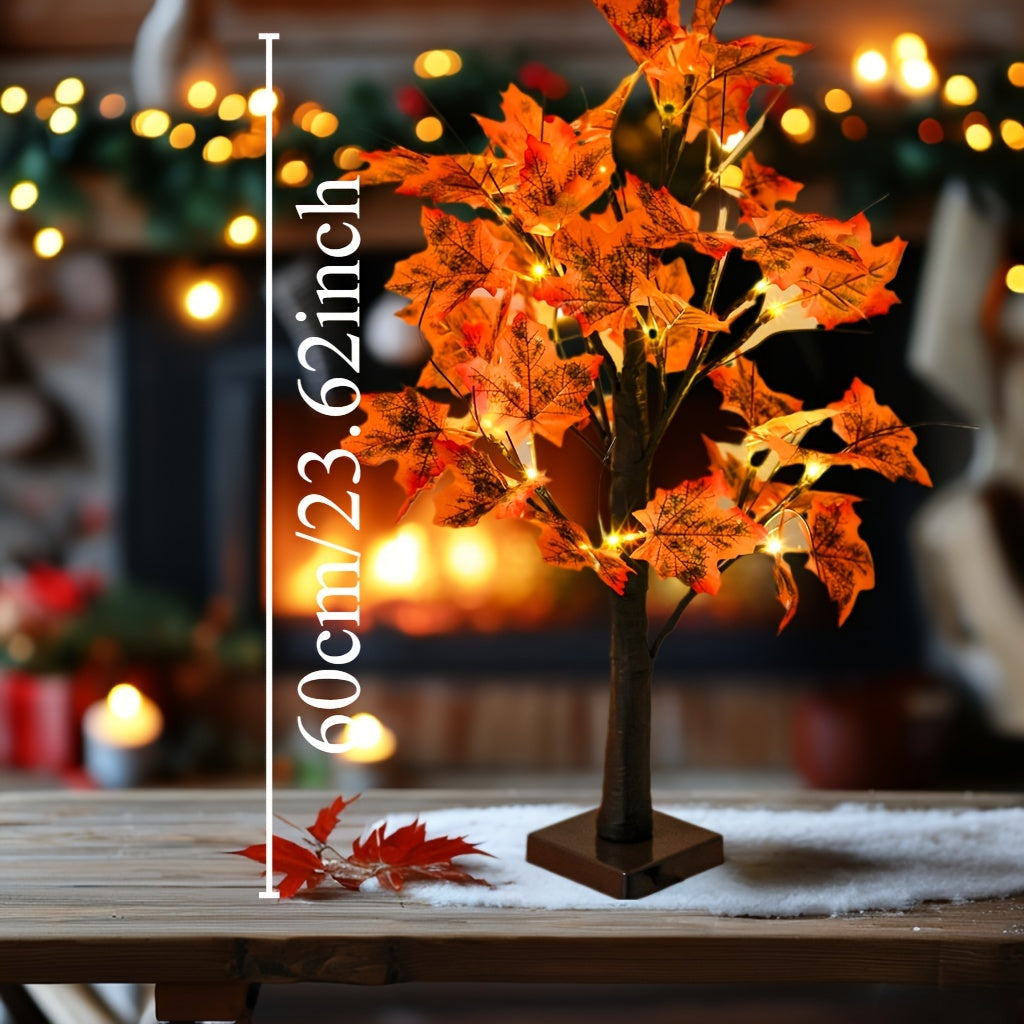 MapleGlow - LED Verlichte Esdoornboom, 24 LEDs, USB Gevoede Tafeldecoratie