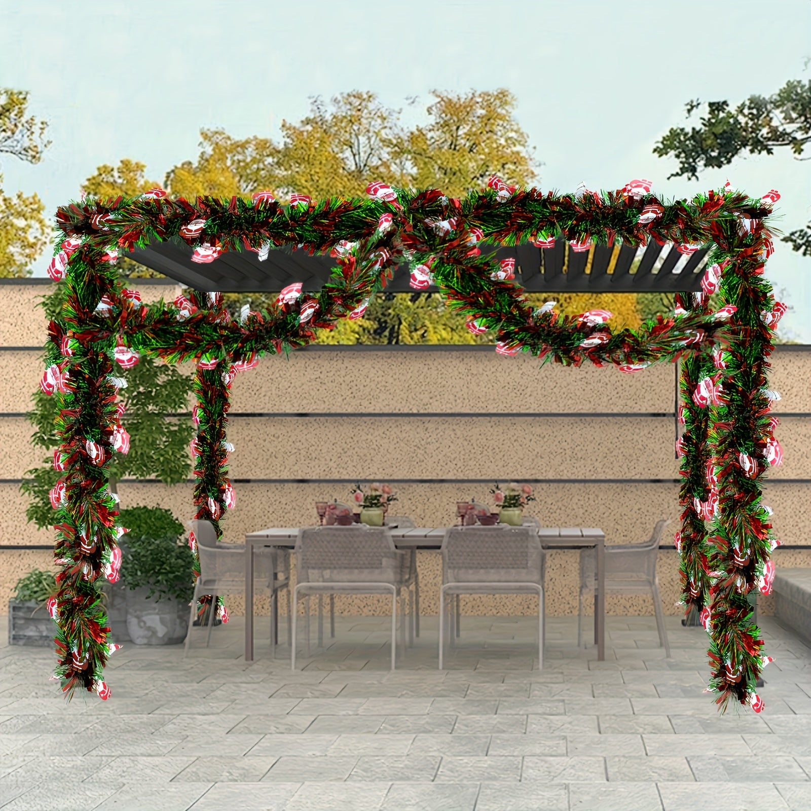 FestiveTinsel - Rode en Groene Metallic Slingers