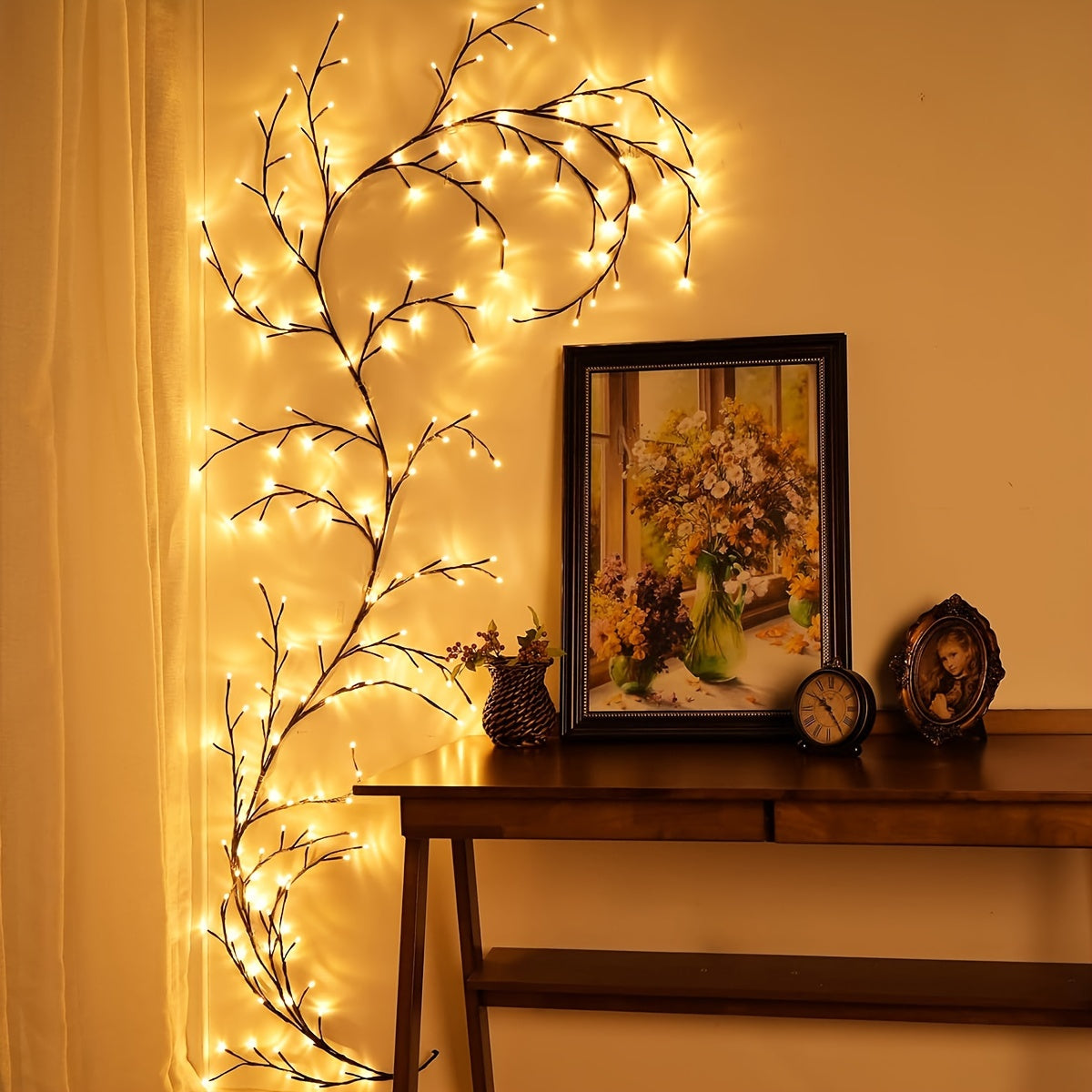 WillowLicht - 1 Stuk 72/96 LED Buigbare Wilgentak Verlichting met 8 Lichtmodi