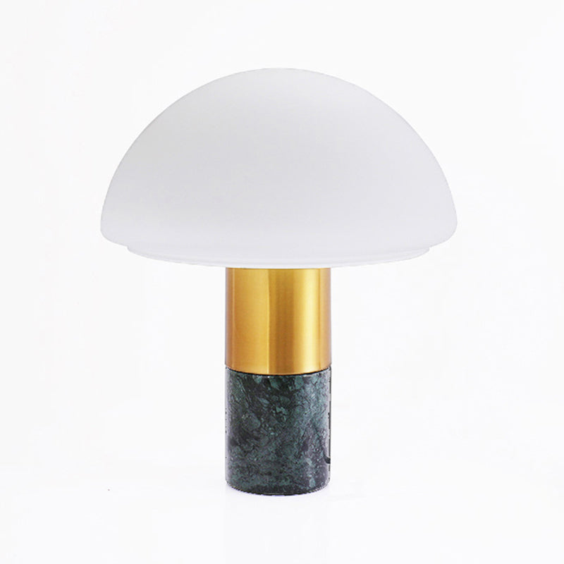 DomeGlow - Modern Table Lamp with Milk Glass Shade