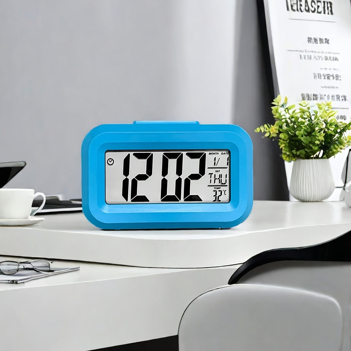 GlowClock - Digitale Wekker met Datum- en Lichtweergave