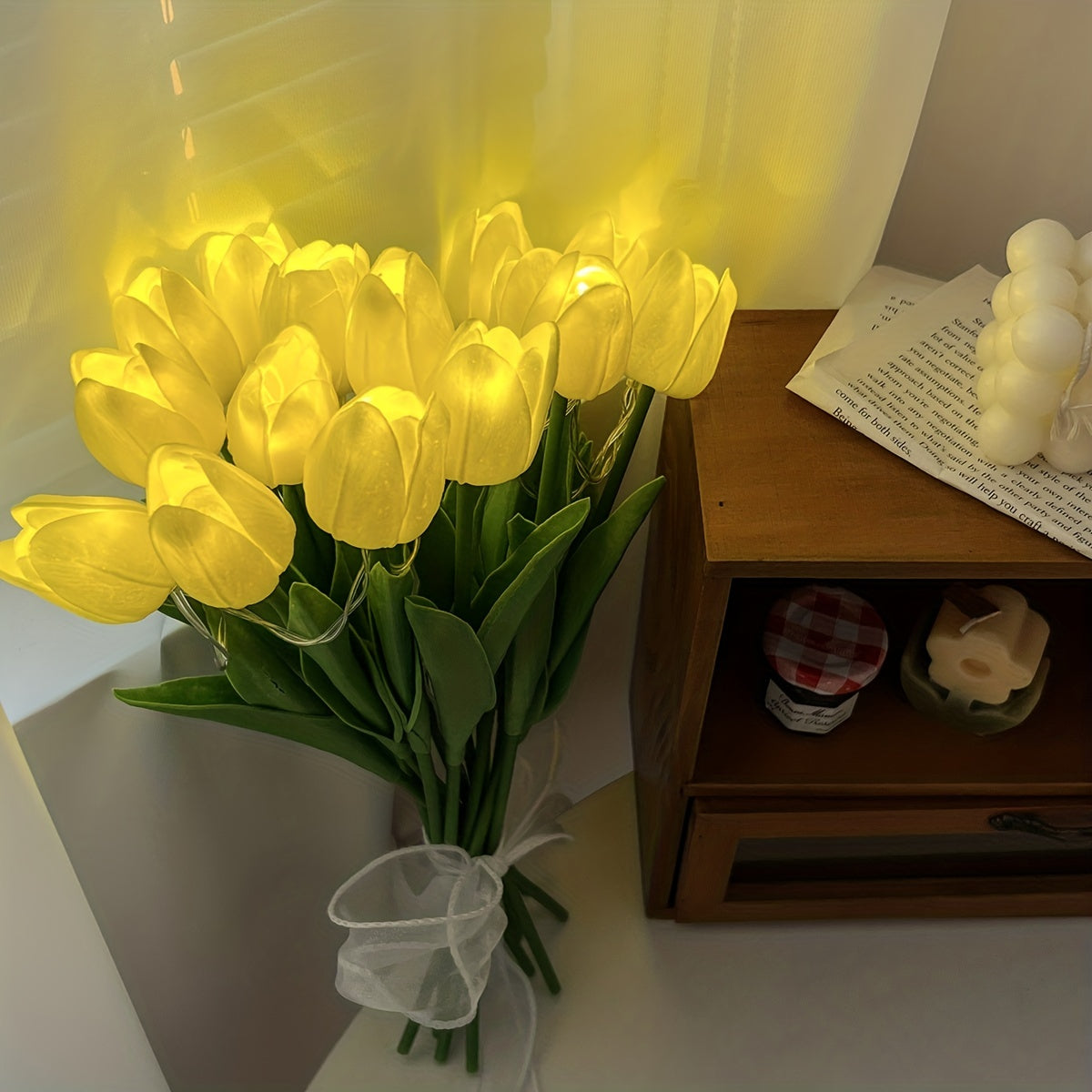 Lámpara Tulipán - Ramo LED Luz Nocturna para Decoración de Habitación