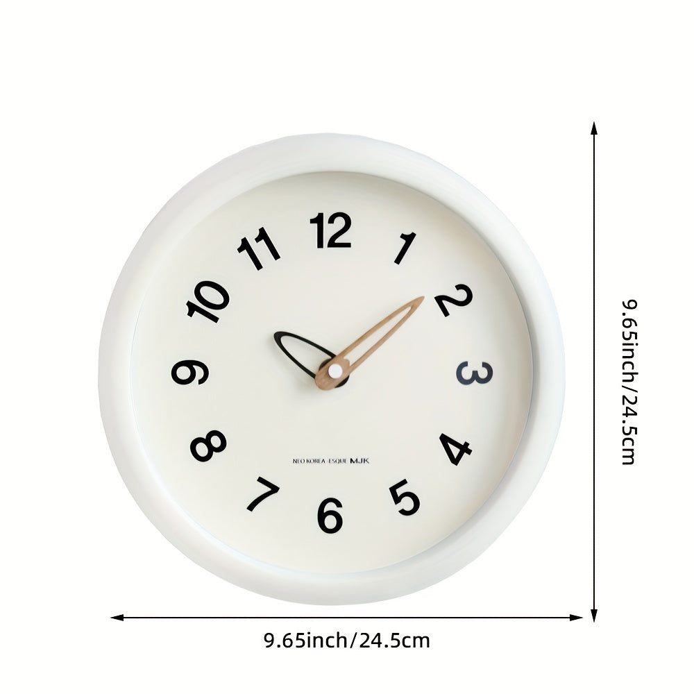 SilenceTime - Reloj de pared silencioso de 10 pulgadas para dormitorio y sala de estar