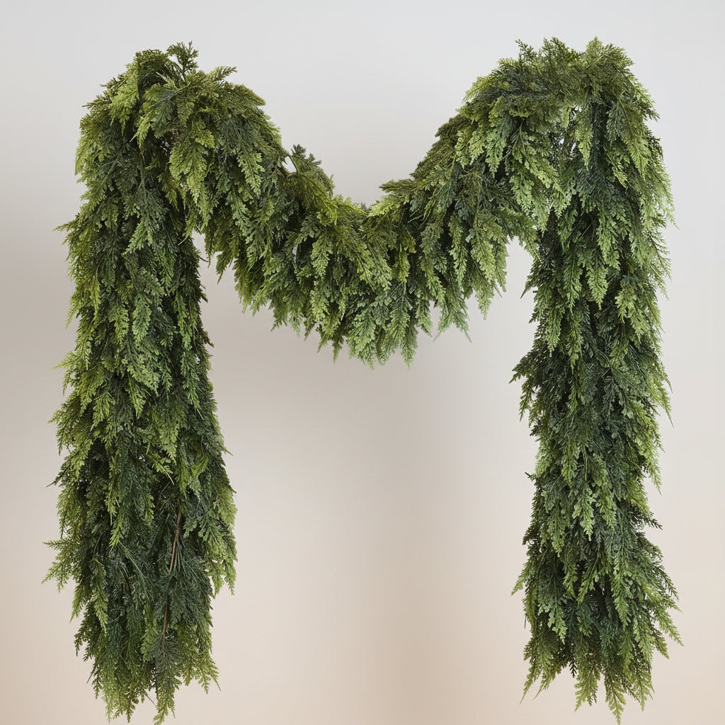 Kerstdecoratie Groene Slinger Kunst Groenblijvend Hangend Decor