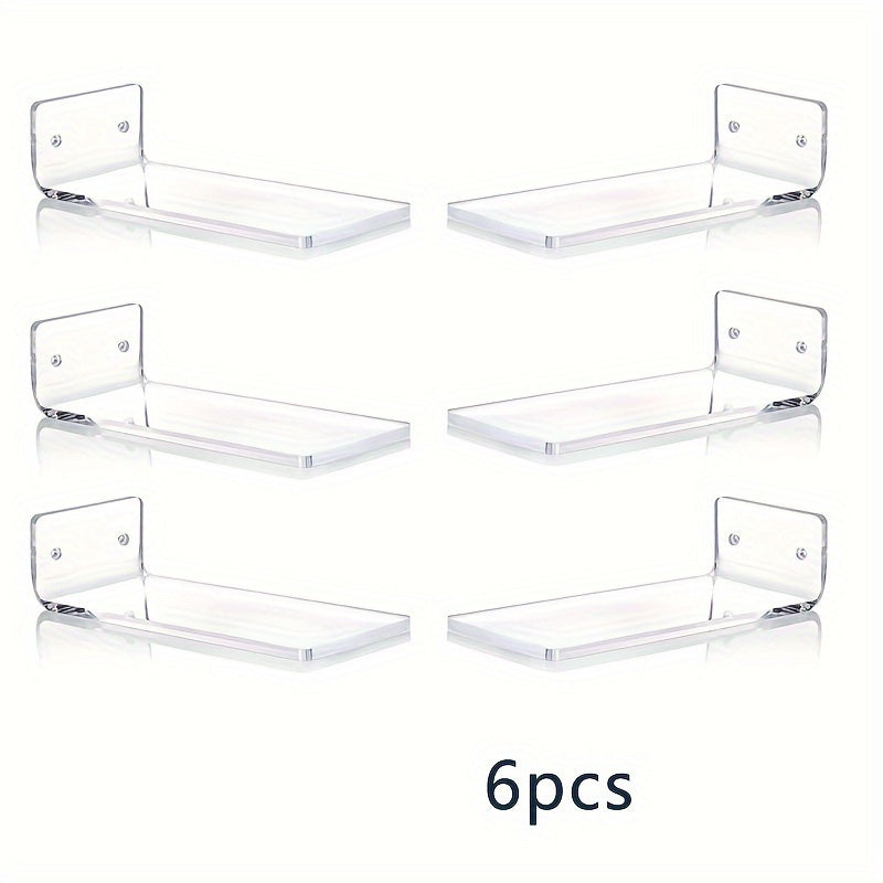 AcrylicDisplay - 4/6/8 Stuks Transparante Acryl Zwevende Schoenenplanken