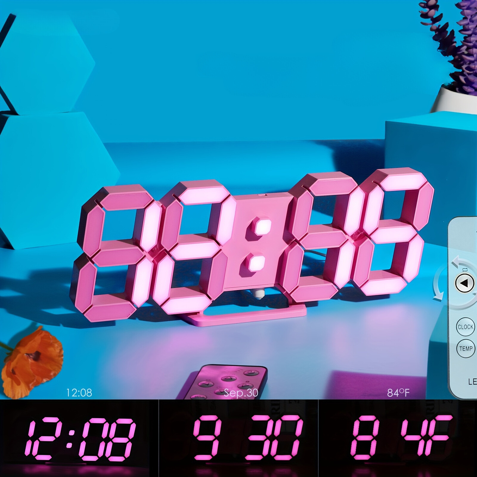 LuxTime - Moderne Digitale LED Wekker met Dimfunctie