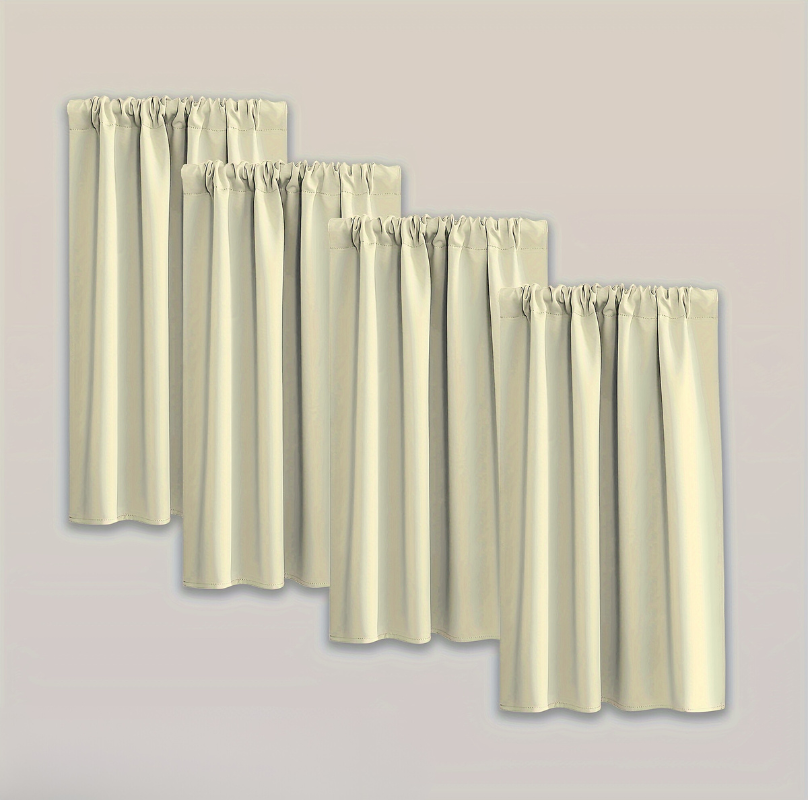 Blackout Curtains - Moderne Verduisterende Gordijnen Set van 4 Stuks