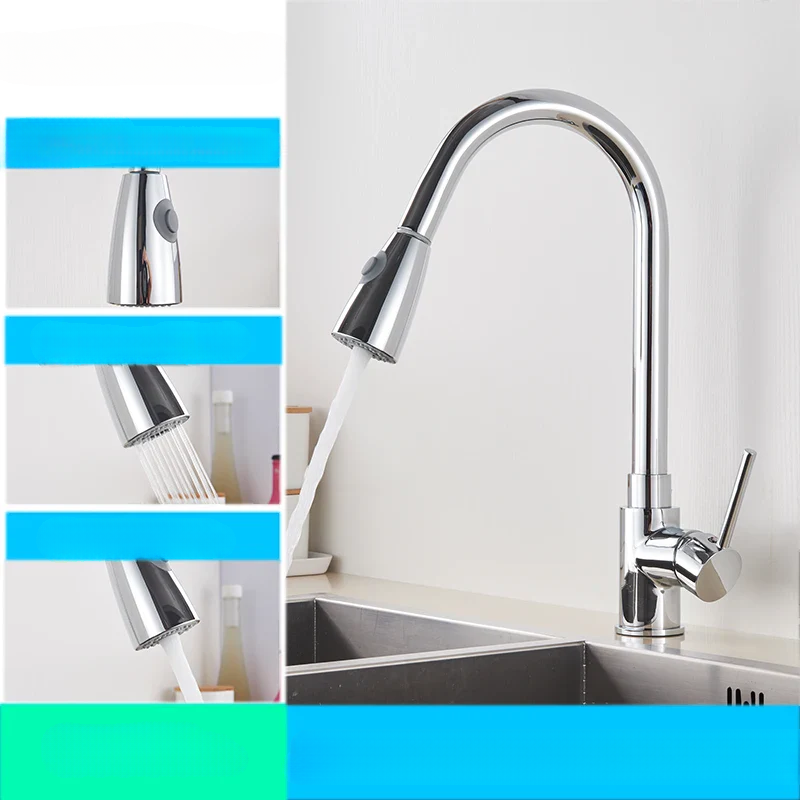AquaFlex – Flexibele Keukenkraan met Uittrekbare Sproeikop
