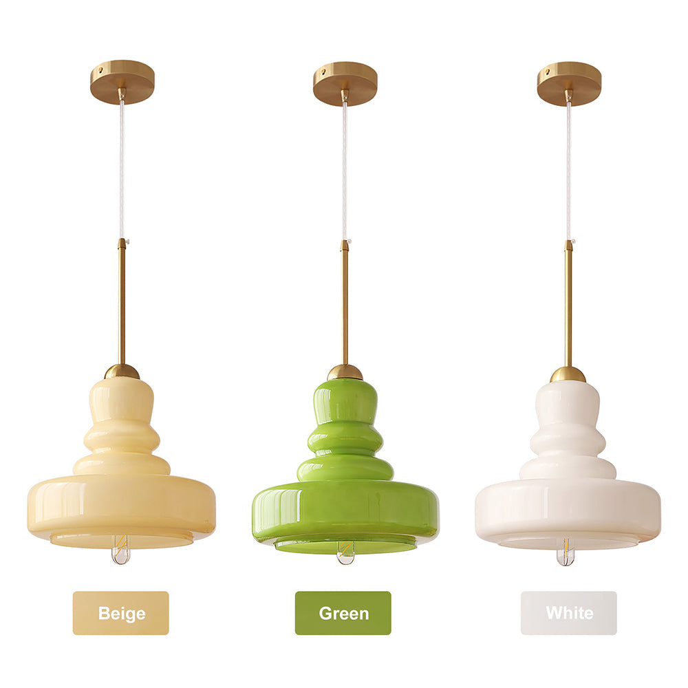 Lampada a sospensione Bauhaus colorata a forma di zucca