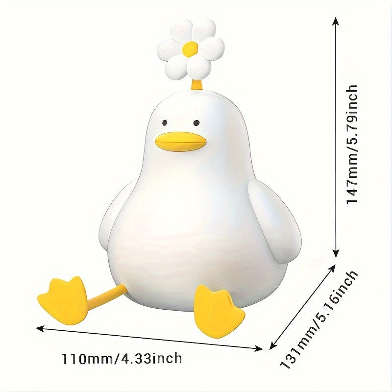 BloomDuck - Siliconen Dimbare Nachtlamp met Klapbediening
