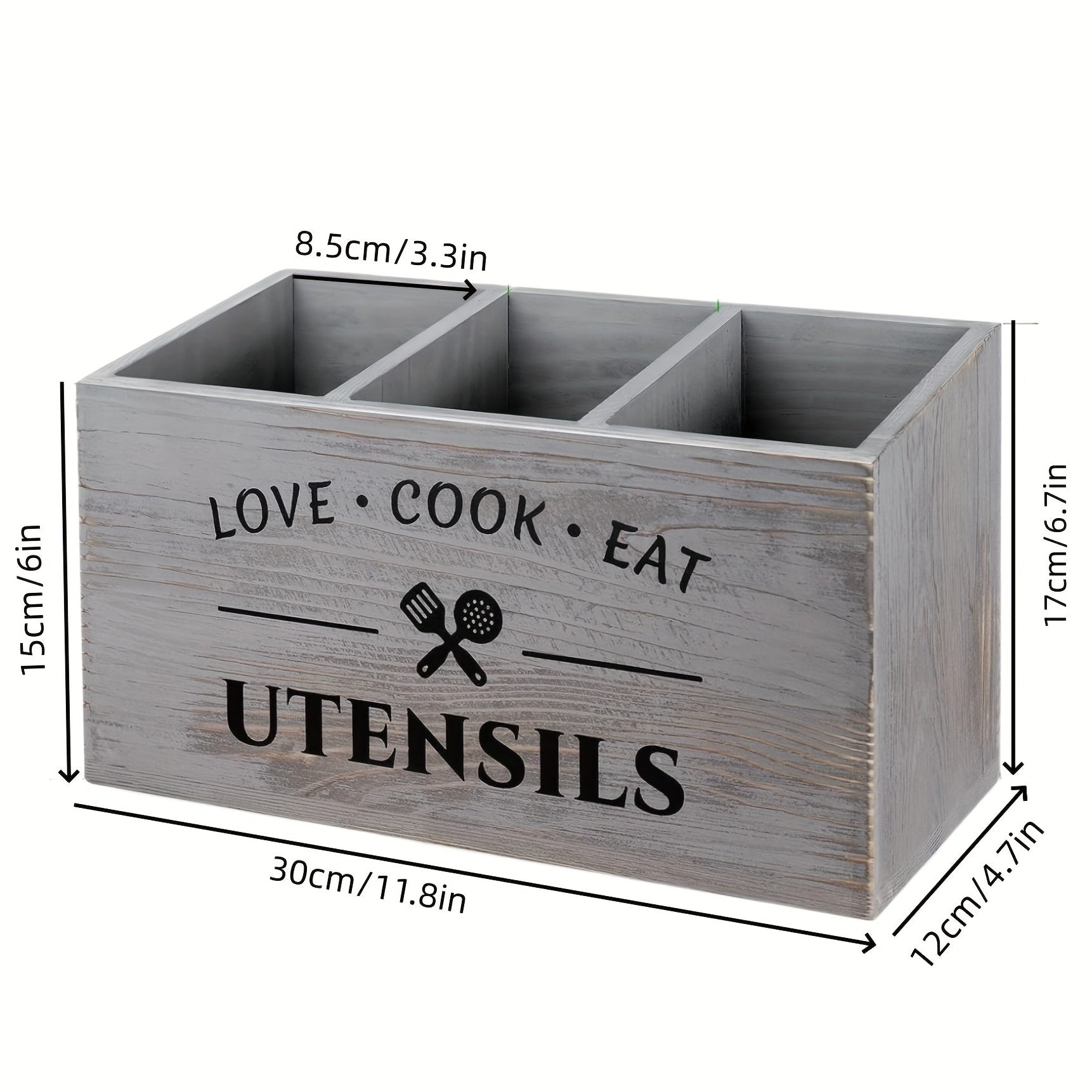 Houten Tafelbestek Opbergdoos – Met Vakken voor Keuken, Slaapkamer en Bureau