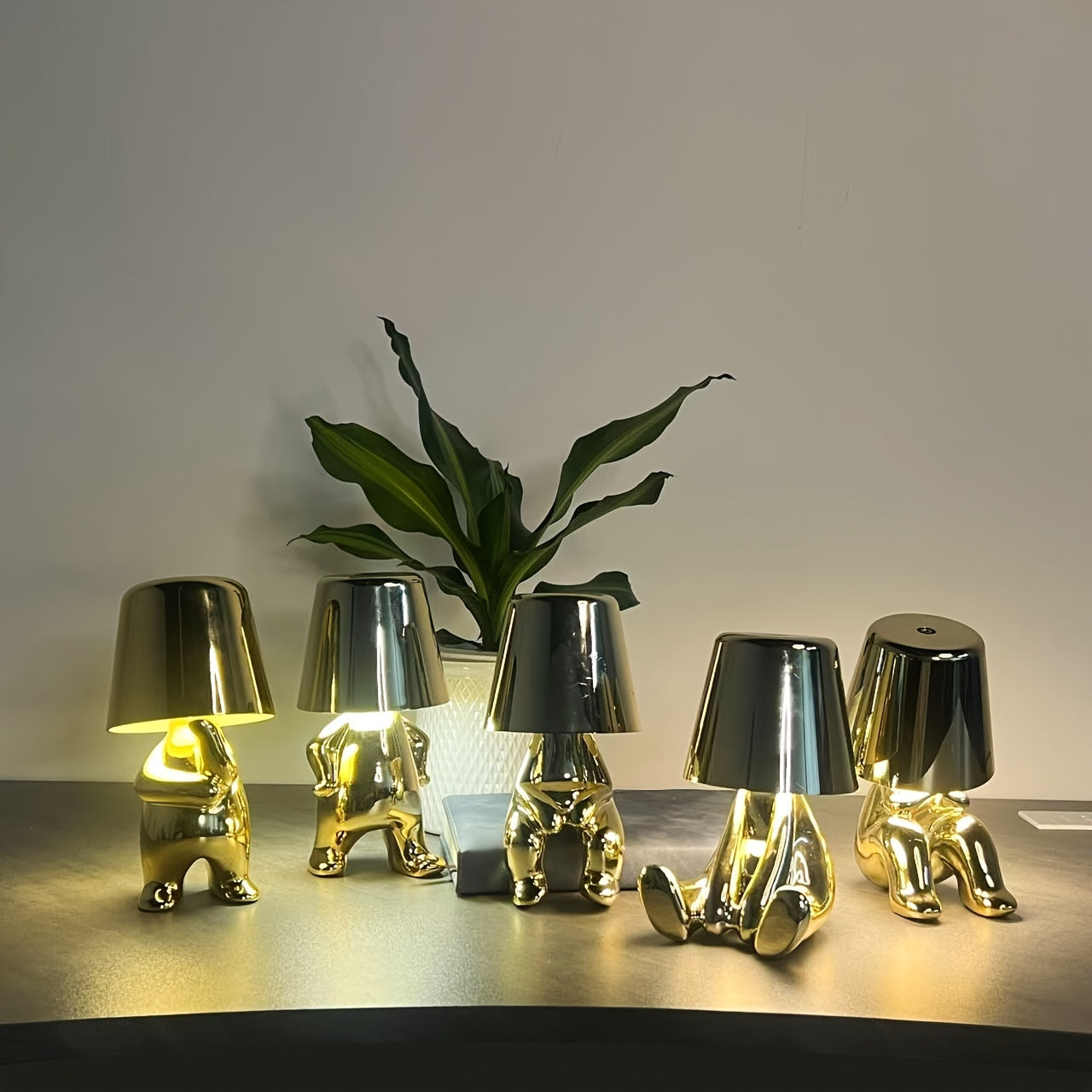 LuminAura - LED Tafellamp met Oplaadbare Batterij en Dimbare Kleurtemperaturen