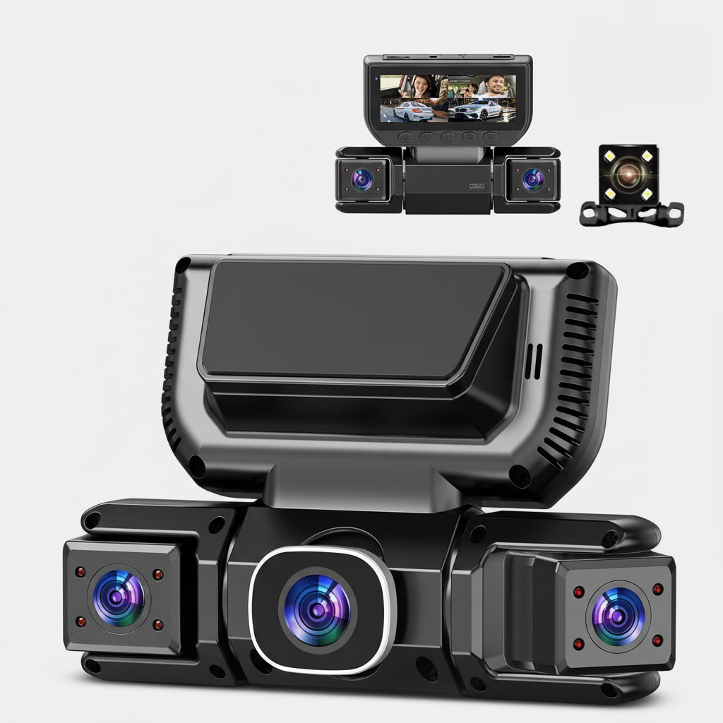 360° Full HD Dashcam Auto 4 Kanalen 5G WiFi Nachtvisie