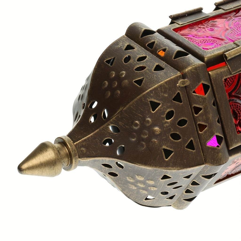 Retro Marokkaanse Kaarshouder - Metalen Lantaarn voor Thuis & Kerstdecoratie