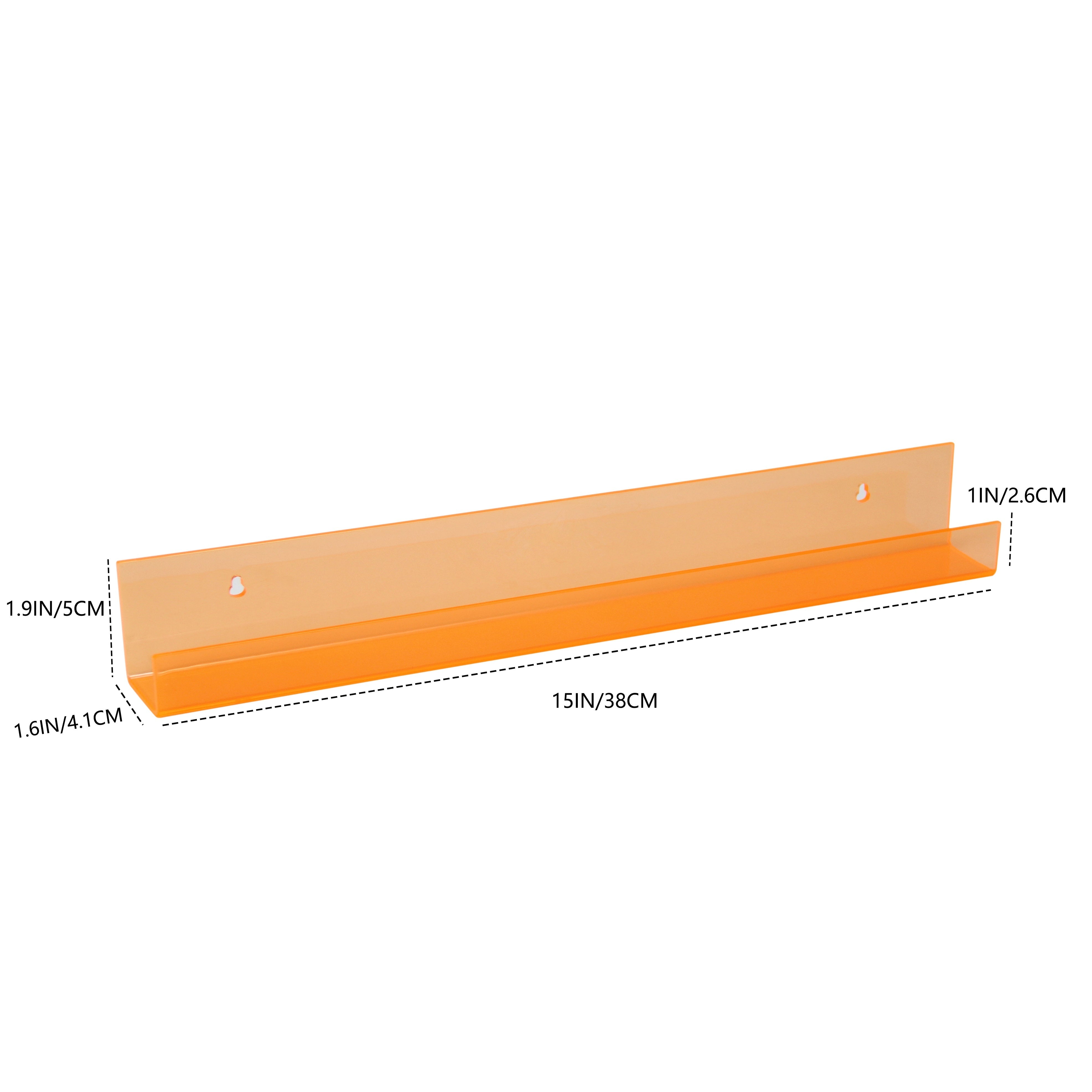 AcrylicClear - Zwevende Transparante Opbergplanken voor Slaapkamer, Woonkamer & Badkamer