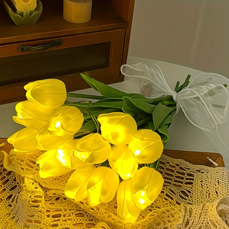 Lámpara Tulipán - Ramo LED Luz Nocturna para Decoración de Habitación