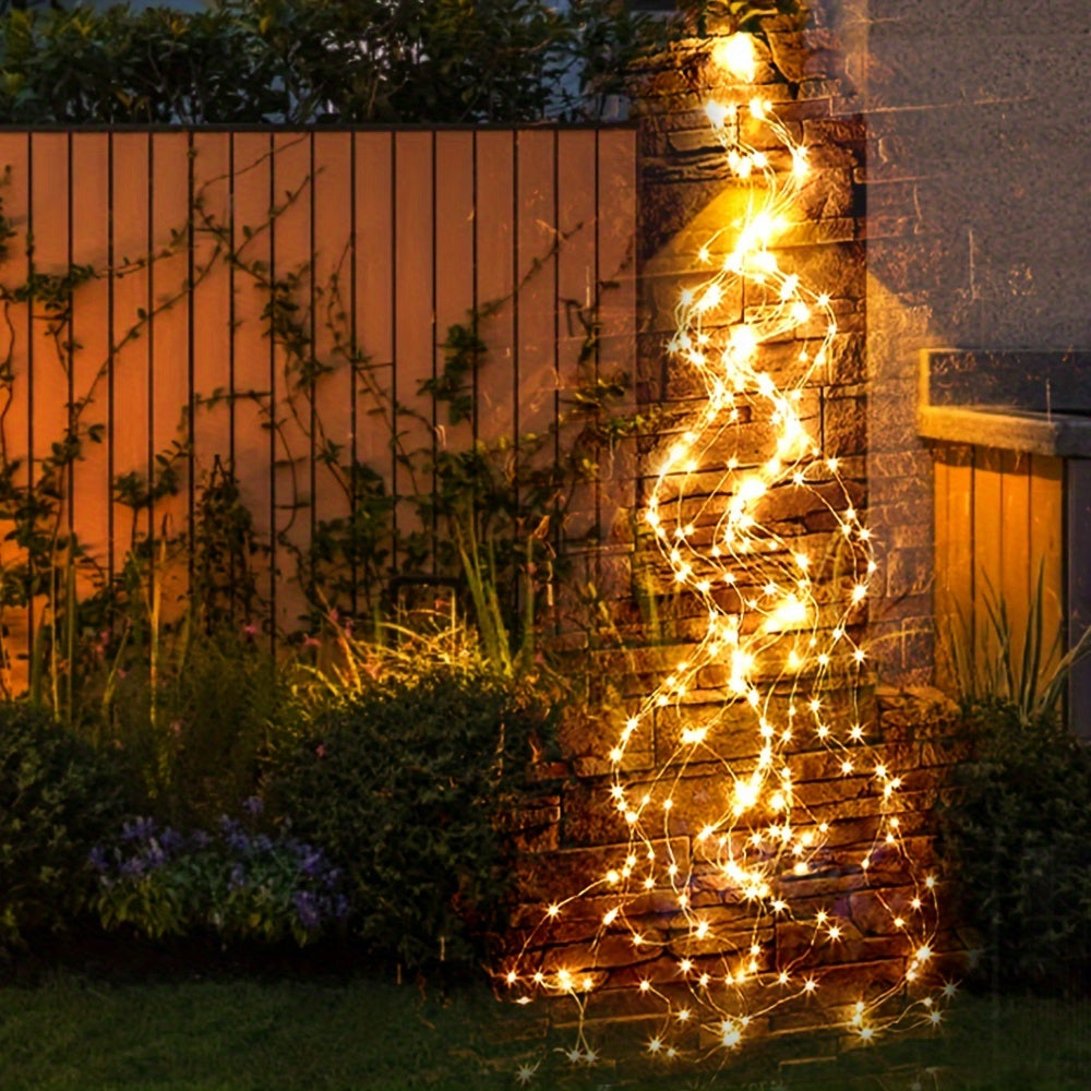 SolarTree - Catena Luminosa Decorativa a Energia Solare con 100/200 LED