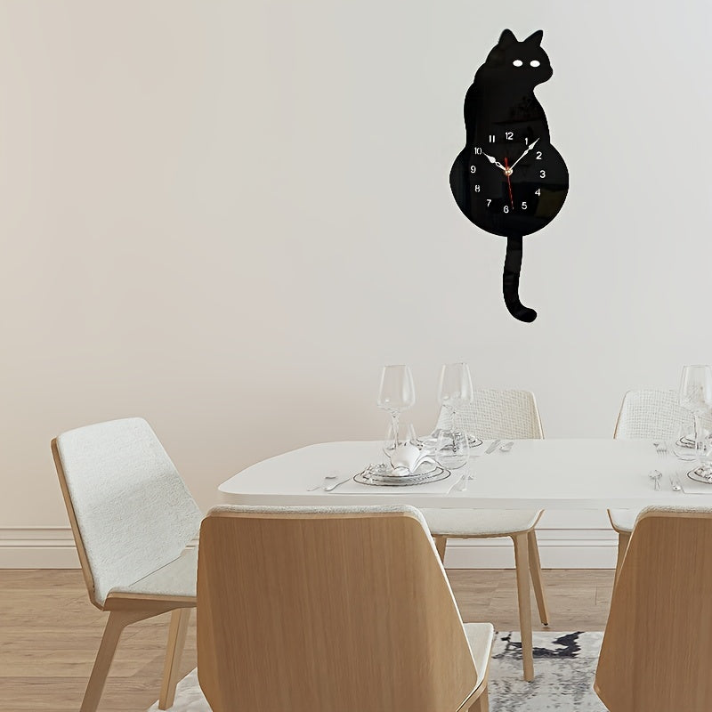 SwingTail - Cat Swing Tail Wall Clock with Silent Mechanism