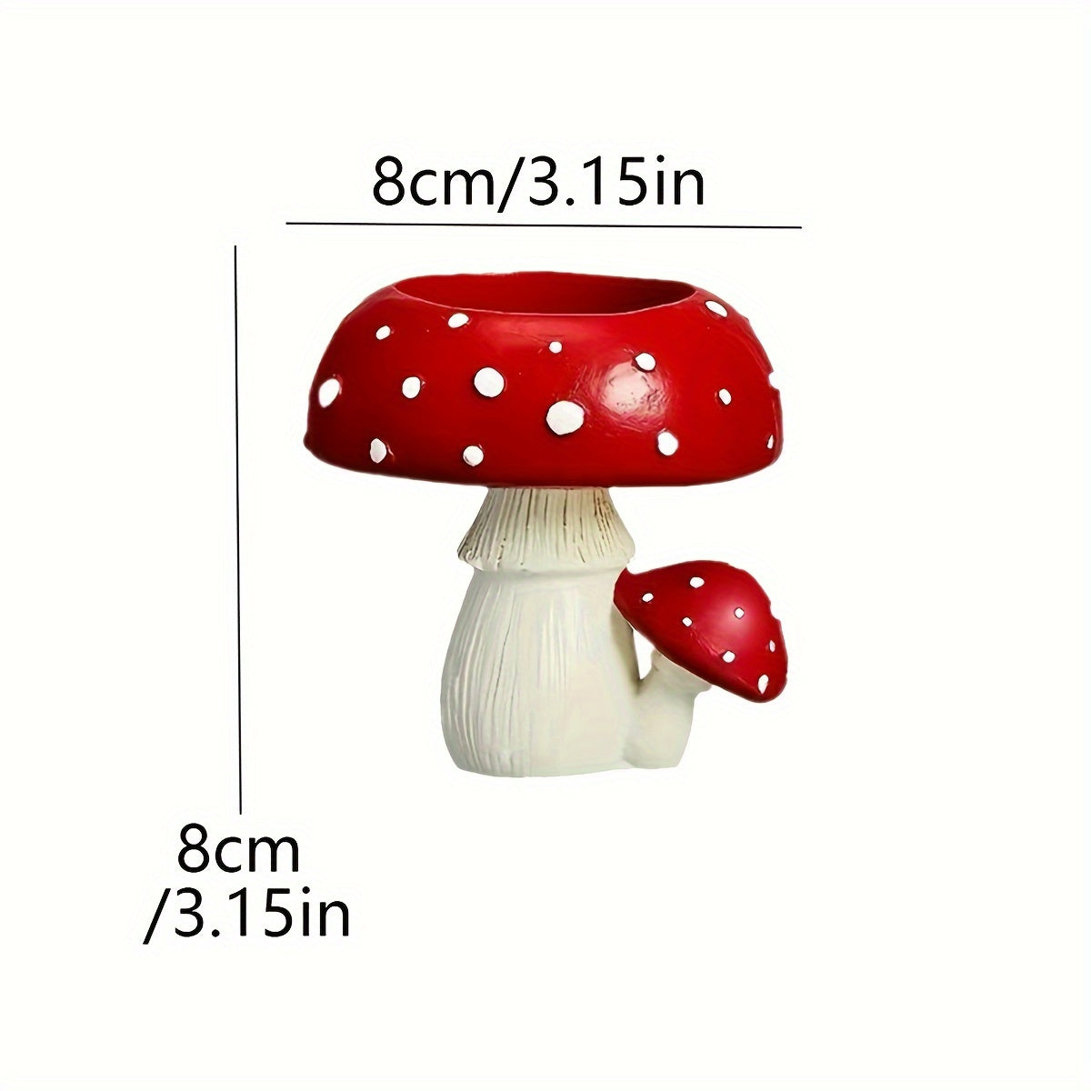 Charmante Keramische Paddenstoel Kandelaar - Perfect voor Huisdecoratie, Theelicht Display & Decoratief Accent