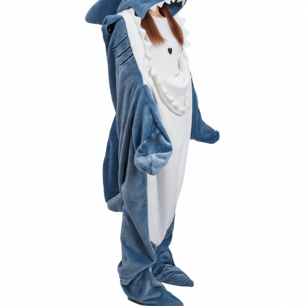 Deken Draagbaar Haai Fleece Warm Knuffel